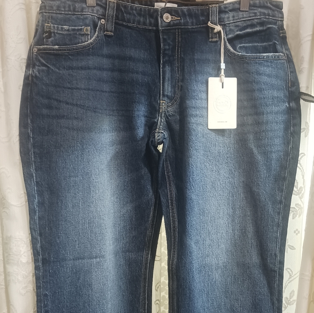 Kancan 90's Boyfriend Cut Blue Jeans 13/30 Size